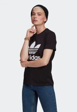 Camiseta Negro-Blanco Adidas Originals Adicolor Classics Trefoil