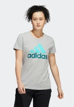Camiseta Gris-Azul Adidas Performance