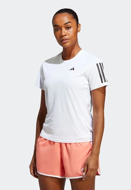Camiseta Blanco-Negro Adidas Performance Own The Run