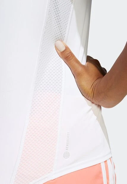 Camiseta Blanco-Negro Adidas Performance Own The Run - Imagen 4