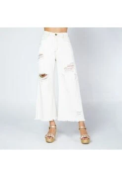 PANTALÓN WIDE ADRISSA LEG CORTO TONO NATURAL