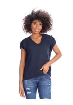 Camiseta Manga Corta Con Recogido Arequipe Mujer