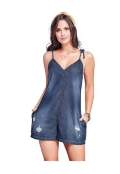 Enterizo Corto Juvenil Femenino Azul Oscuro Atypical