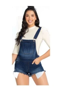 Overall Corto Juvenil Femenino Azul Oscuro Atypical