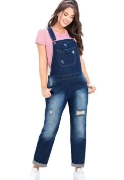 Overall Largo Para Mujer Azul Oscuro Atypical