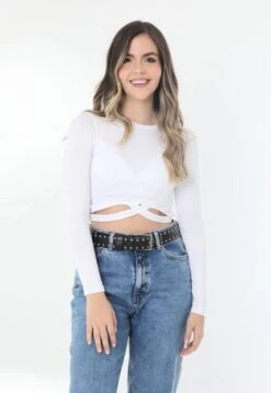 Camiseta Manga Larga Para Mujer Belife