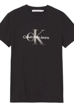Camiseta Con Logo Negro Calvin Klein