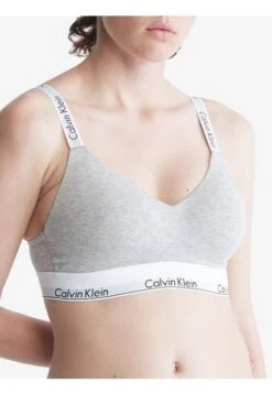 Top Con Logo Distintivo Gris Calvin Klein