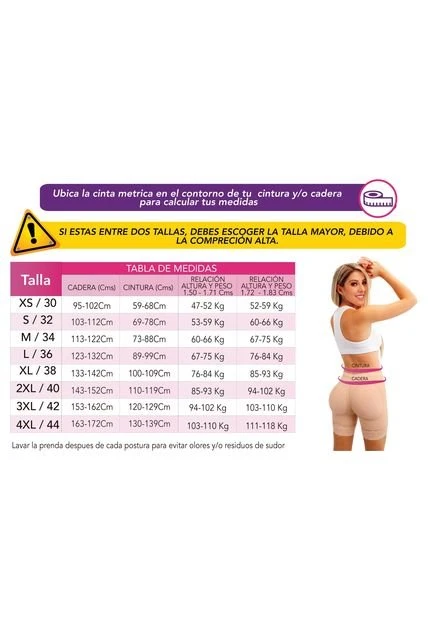 FAJA Panty Levanta Cola Tiro Medio – Reloj De Arena 3036 - Imagen 5