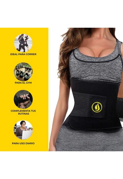 Cinturilla De Avispa Gel Reductor - Fajas Térmicas Adelgazantes - Imagen 4