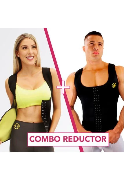 Combo Reductor Fajas Chaleco Térmico Adelgazante Moldeador De Abdomen Y Cintura Para Mujer Y Hombre - 192019206