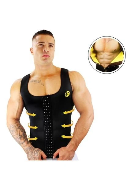 Combo Reductor Fajas Chaleco Térmico Adelgazante Moldeador De Abdomen Y Cintura Para Mujer Y Hombre - 192019206 - Imagen 2