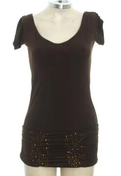 Vestido Café Studio F (Producto De Segunda Mano)