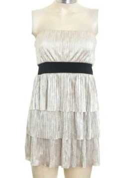 Vestido Dorado Forever 21 (Producto De Segunda Mano)