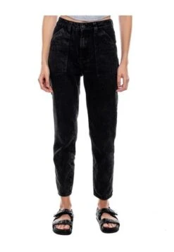 Pantalón Straight Fit Teñido Old Wash Color Blue