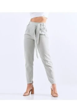 Pantalon Para Mujer Paper Bag Rayas Derek