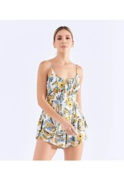 Enterizo Estampado Para Mujer Corto Derek