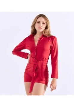 Enterizo Para Mujer Manga Larga Unicolor Derek