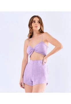 Set Para Mujer Crop Top Y Short Derek