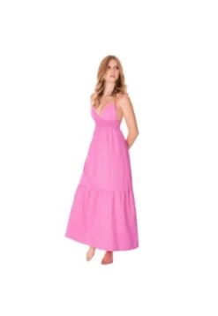 Vestido Largo Para Mujer Rosado Fiory 3065