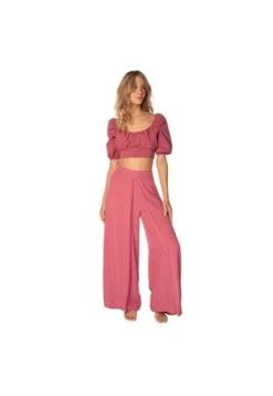 Pantalon Ancho Vinotinto Fiory P140