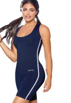 ENTERIZO CORTO ADULTO AZUL NAVY FI 87002