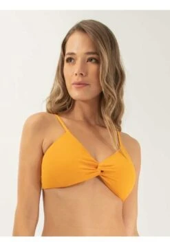 Top De Baño Triangular Haby Amarillo Mango