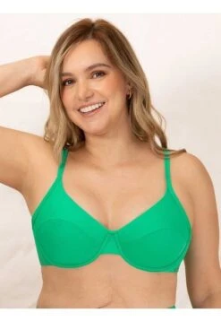 Top De Baño Estructurado Para Mujer Haby Verde