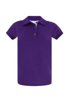 Camiseta Tipo Polo Morada Para Mujer Hamer Fondo Entero