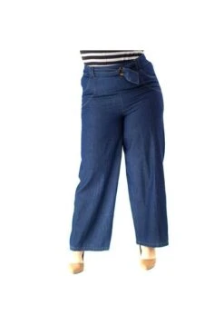 Pantalon Para Mujer. Azul Marca L&H