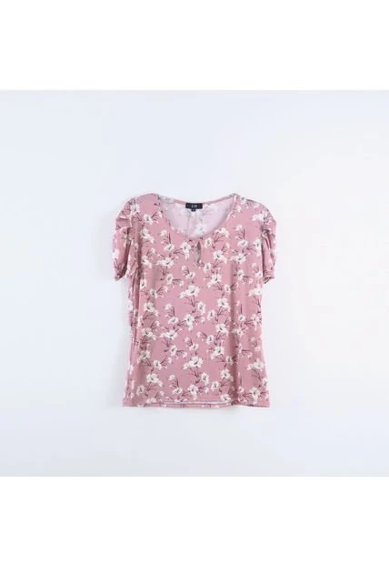 Camiseta Para Mujer Manga Corta Rosado Marca L&H