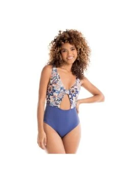 Entero De Baño Azul Bohemio Laura 802211