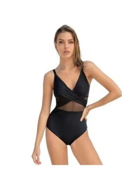 Vestido De Baño Entero Control Negro LEONISA 190858B