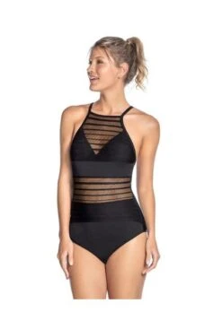 Vestido De Baño Entero Control Negro LEONISA 190980B