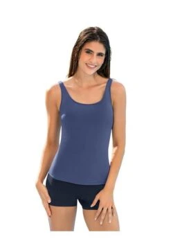 Vestido De Baño Tankini Azul LEONISA 201572