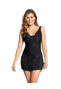 Vestido De Baño Entero Control Negro LEONISA 19A051S