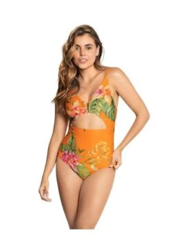 Vestido De Baño Entero Control Multicolor LEONISA 19A033H