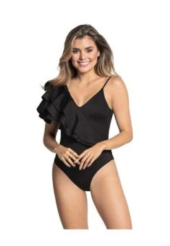 Vestido De Baño Entero Control Negro LEONISA 19A117N