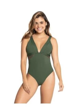 Vestido De Baño Entero Control Verde LEONISA 19A123N