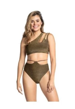 Vestido De Baño Bikini Dorado LEONISA 201564