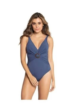 Vestido De Baño Entero Control Azul LEONISA 19A129M