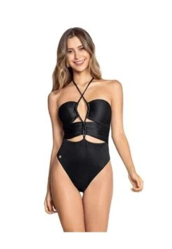 Vestido De Baño Entero Control Negro LEONISA 19A131