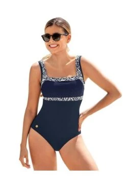 Vestido De Baño Entero Control Azul LEONISA 19A126M