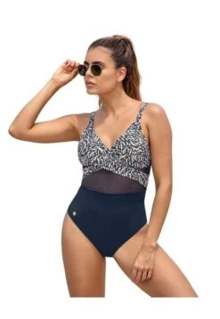 Vestido De Baño Entero Control Azul LEONISA 19A124M