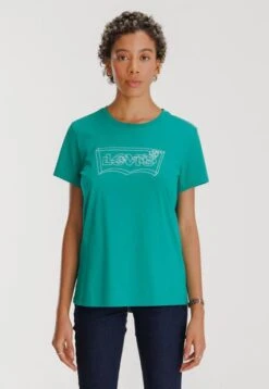 Levis Camiseta Verde-Blanco Levi's Graphic Batwing