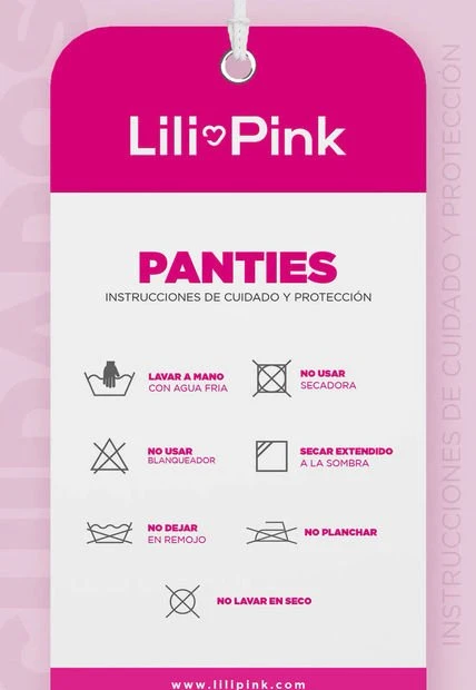 Pantie X3 Negro-Gris-Blanco Lili Pink - Imagen 4