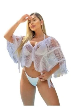 Blusa Tejida Salida De Baño Para Playa Y Verano