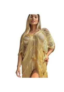 Salida De Baño Tejida En Hilo Para Playa Y Verano