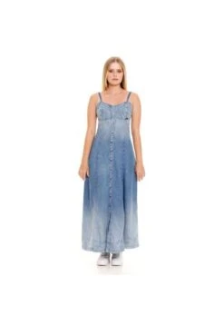 Marithe Francois Girbaud Vestido Largo Para Mujer Girbaud