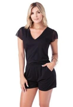 ENTERIZO CORTO ADULTO NEGRO MP 88554